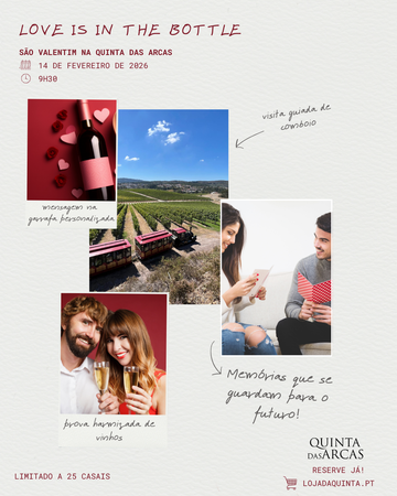 Love is in the Bottle 2026 | 14 de Fevereiro | 09h30