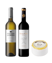 Seleção 2 garrafas e 1 queijo 1/2kg Quinta das Arcas